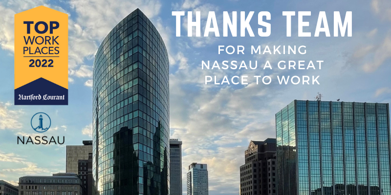 Nassau Wins Hartford Courant Top Workplaces Award