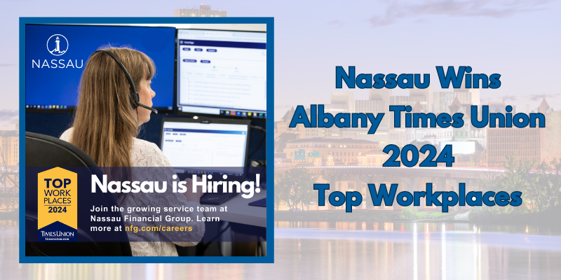 Nassau Wins Albany Times Union 2024 Top Workplaces